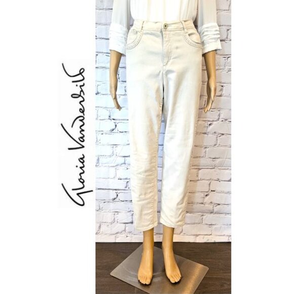 GLORIA VANDERBILT, Stonewood ankle grazer straight jeans - Picture 1 of 11